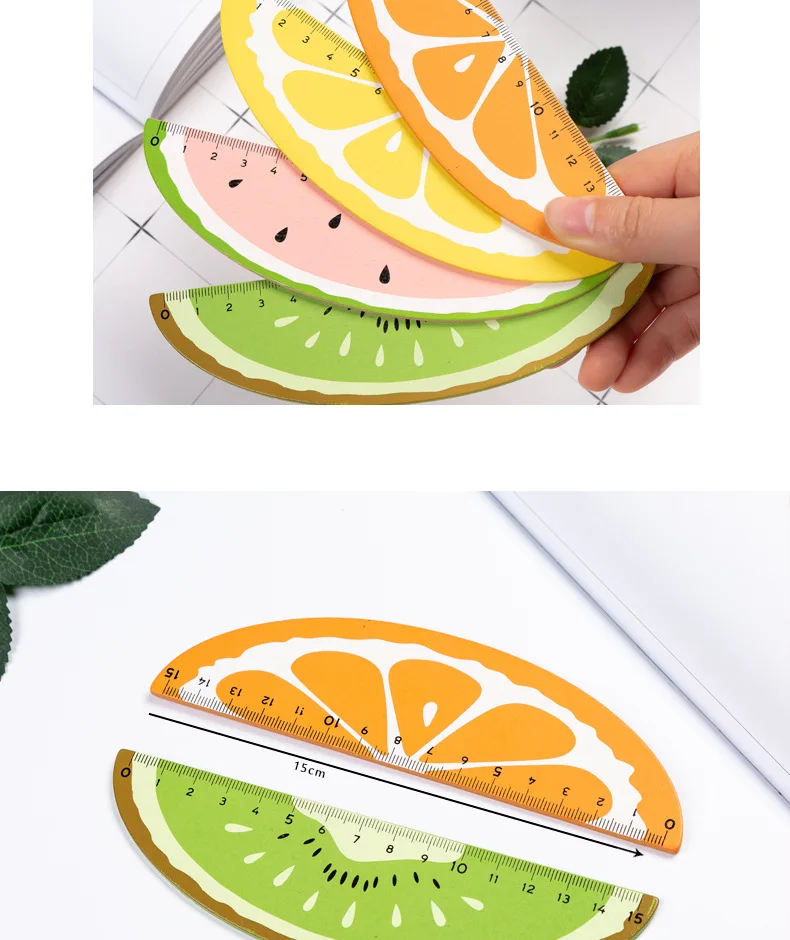 Alician Student Ruler Cartoon Fruit Straight Drawing Tool Promotional Stationery School Supplies Watermelon 15cm Office Products Alician Student Ruler Cartoon Fruit Straight Drawing Tool Promotional Stationery School Supplies Watermelon 15cm Office Products