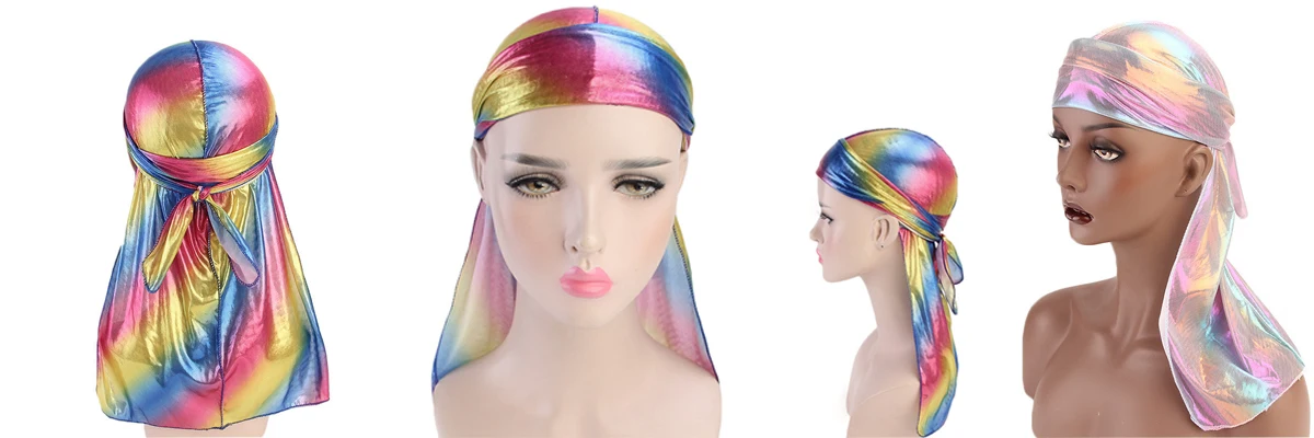 GREEN CHERRY woman girl wide headband turban skull cap