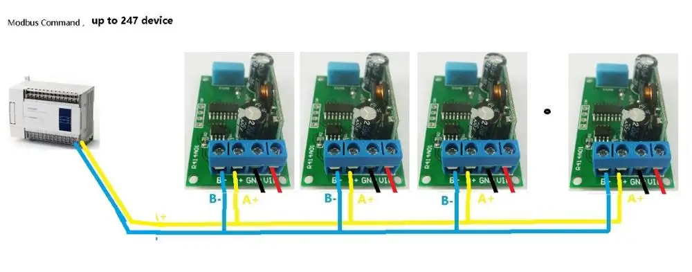 DHT11 DHT22 DS18B20 Температура влажности Сенсор модуль RS485 с протоколом Modbus RTU ptz-камеры заменить