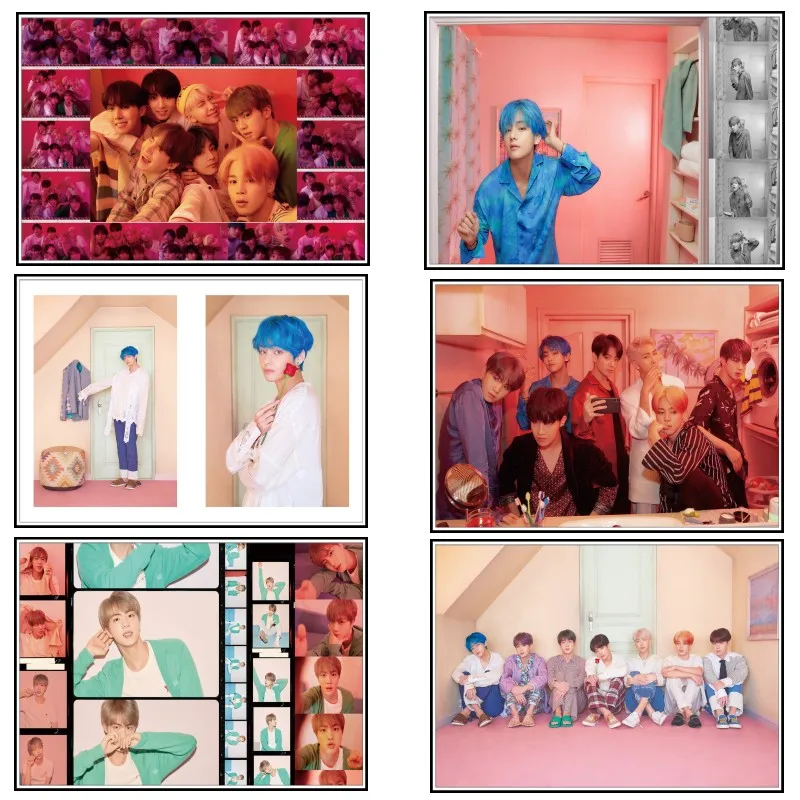 

Bangtan Boys Posters South Korean Groups K-POP LOVE Yourself Map of the Soul Persona Posters Clear Image Home Art 2069