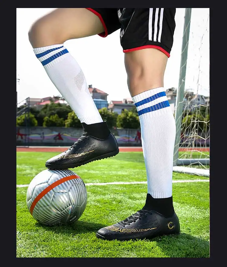 Футбольные бутсы мужские кроссовки футбольные бутсы для детей и мужчин, детские бутсы для тренировок, высокие мужские ботильоны