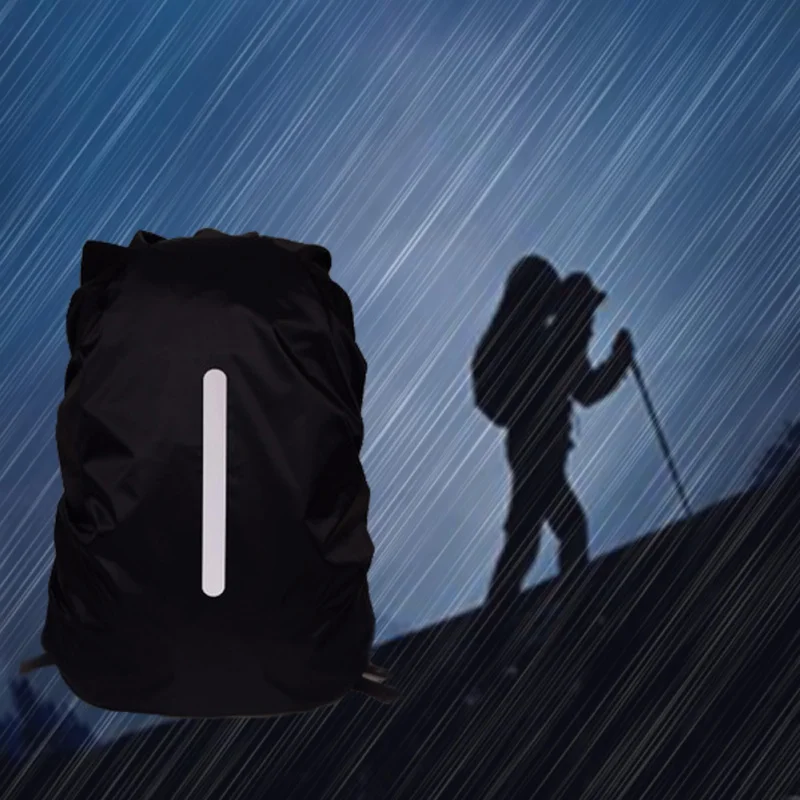 Светоотражающий водонепроницаемый рюкзак пылезащитный дождевик наружный ночной защитный светильник дождевик Чехол-сумка