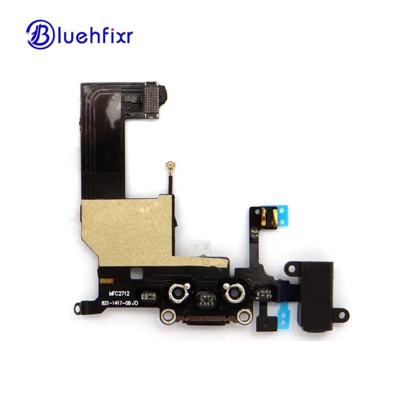 10Pcs For iPhone 5G 5S 5C 6G 6P 7G 7P 8G 8P X Tail Plug Flex Cable Audio Flex Cable Earphone Flex Cable Charging cable assembly