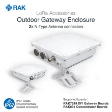 Наружный шлюз поддержка корпуса RAK7249 DIY шлюз RAK831 плата концентратора LoRa аксессуары IP67 литой алюминий Q007