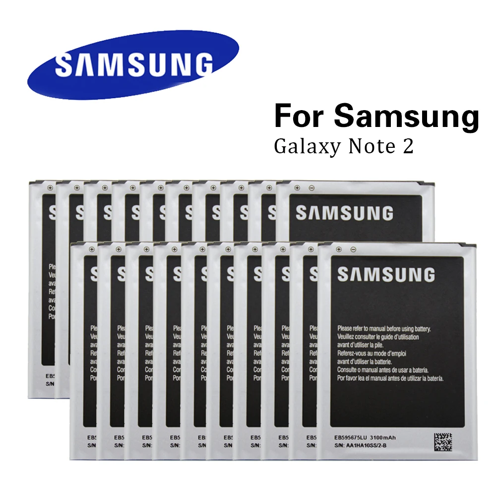 20 шт./лот оригинальный аккумулятор EB595675LU для Samsung Galaxy Note 2 N7100 N7102 N719 N7108 N7108D NOTE2