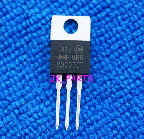 50pcs MBR20200 MBR20200CT Power Rectifier TO-220 ON | Электронные компоненты и принадлежности