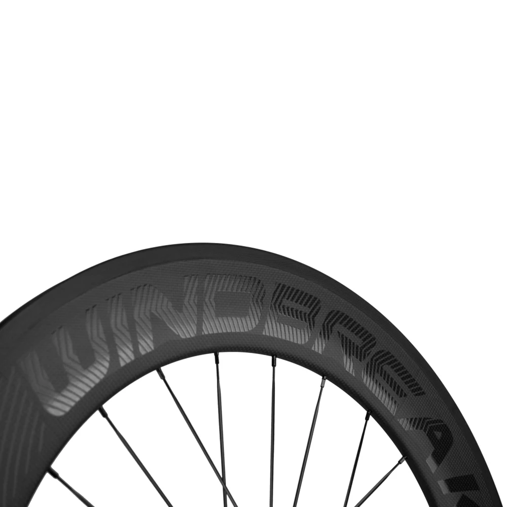 WINDBREAK 60/88mm Carbon Wheelset 700c Clincher Road Bike Carbon Wheels Basalt Brake Surface 3K