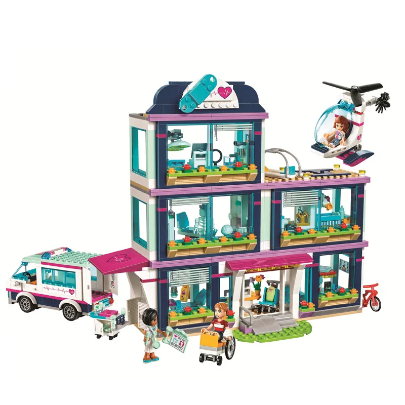 932 шт. heartlake city парк любовь больницы девушка друзья Building Block Совместимость с legoingly