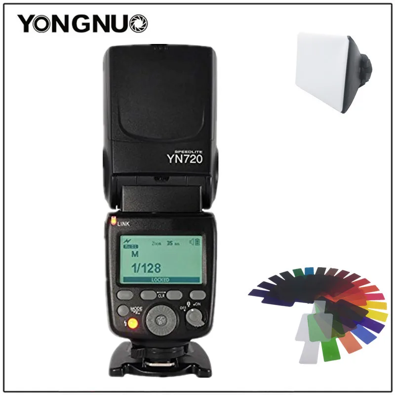 

2018 YONGNUO YN720 Lithium Manual Speedlight Speedlite Flash with Li-ion with 2000mAh Battery for Canon Nikon Pentax
