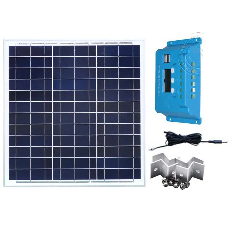 Good Offer for  Solar Panel Kit 12v 40w Solar Battery Charger Solar Charge Controller 12v/24v 10A Solar Module Moun