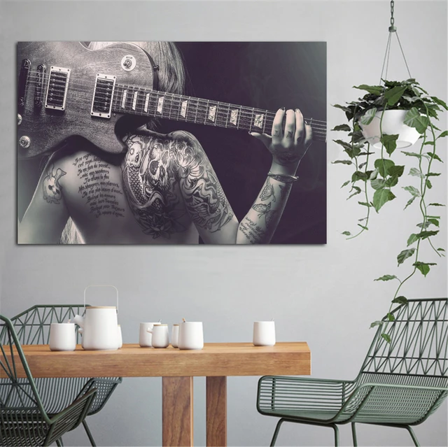 Bless international Dimebag Darrell's Electric Guitar On Canvas by Pop Cult  Posters Print | Wayfair