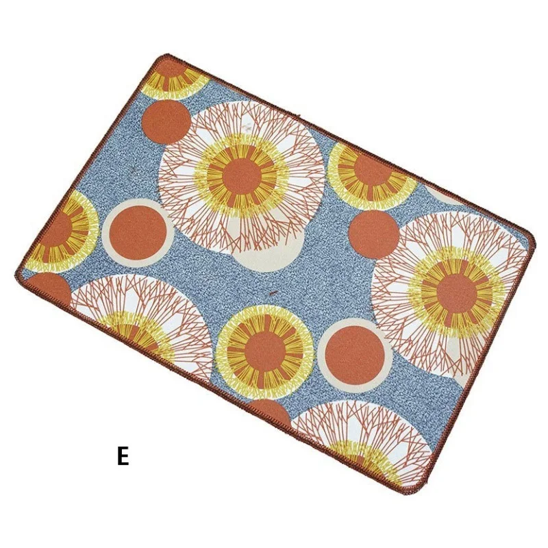 cheap Retro Decorative Floor Mat Bathroom Door Area Rug Polyester Non slip Water Absorbent Bath Mat Welcome Doormat for Home