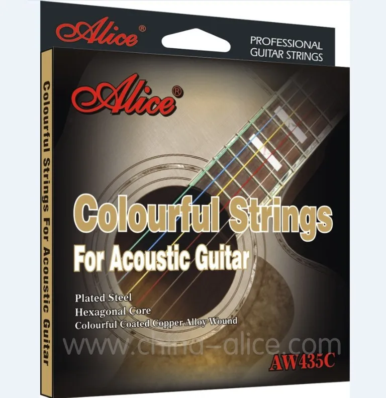 Акустические гитарные струны ALICE 011-052 Coloful Coated steel Strings Set/струна для гитары 6 шт./компл