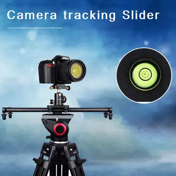 

For YELANGU Portable L40T 40CM Camera Recorder Silent Carbon Fiber Slide Track Camera Tracking Slider Dolly Track with 4 Roller