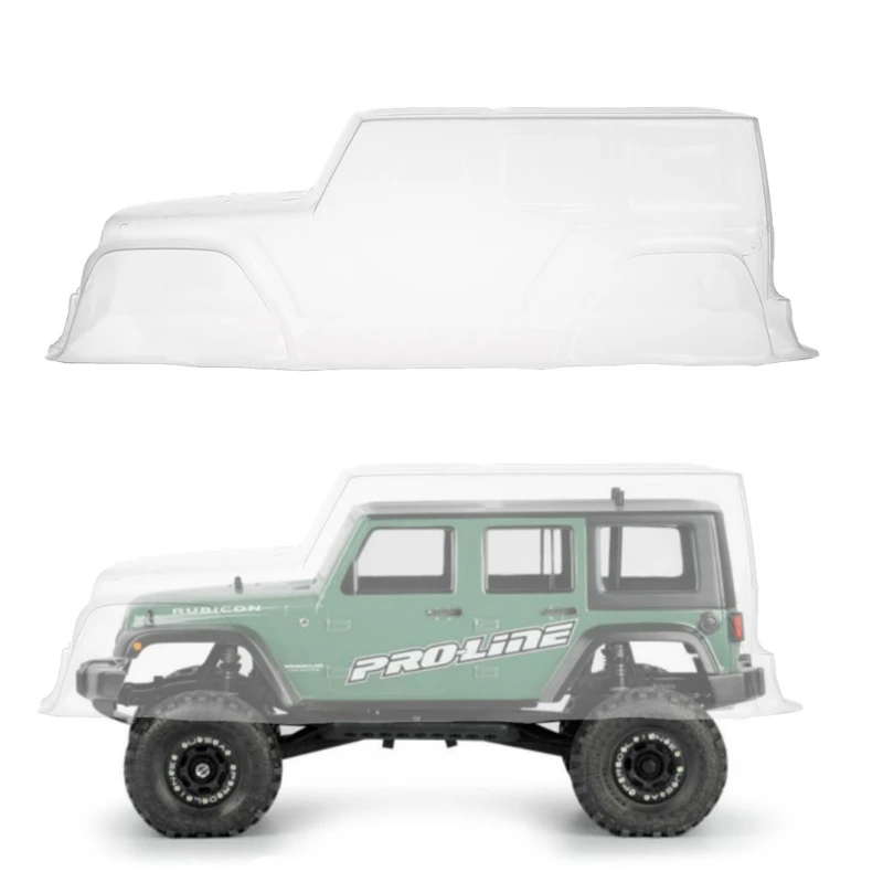 

PVC Body Shell Wheel Base Transparent 313mm For RC Axial 1/10 Jeep WranglerRamadan Festival GiftRamadan Festival Gift