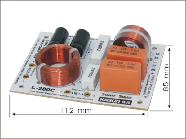 2 шт. KASUN L-280C 2 Way 2 единицы 130 Вт Hi-Fi аудио динамик кроссовер с делителем частоты фильтры