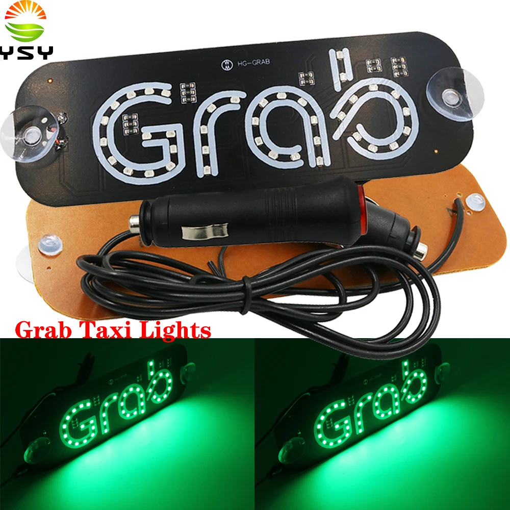 YSY 50pcs/lot NEW Grab Taxi Led Car Windscreen Cab indicator Lamp Sign Green LED Windshield Light DC12V | Автомобили и мотоциклы