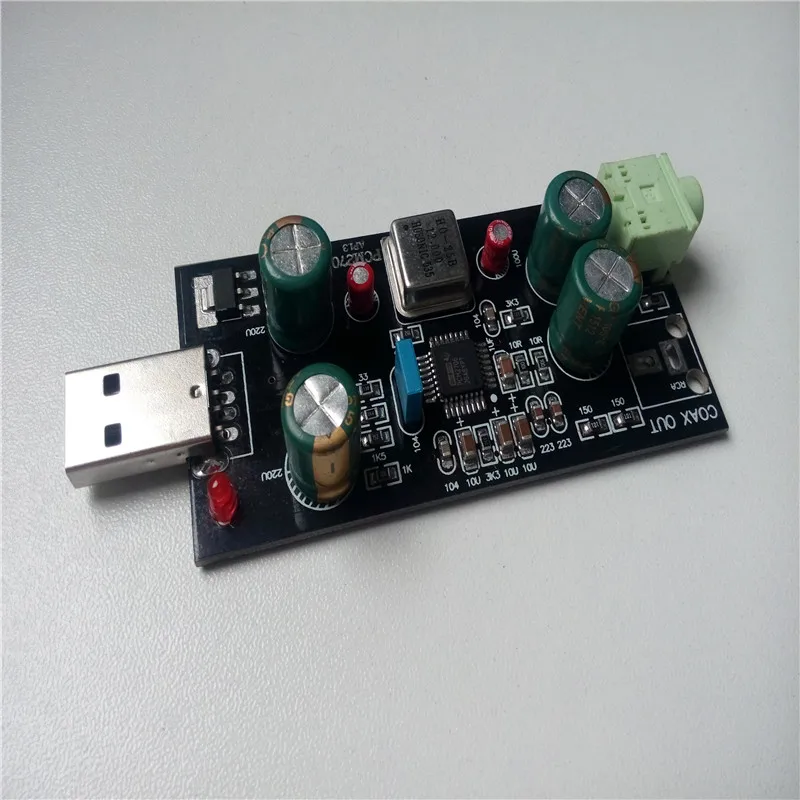 PCM2706 OTG Sound decoders board USB sound card for Amplifier Headphone