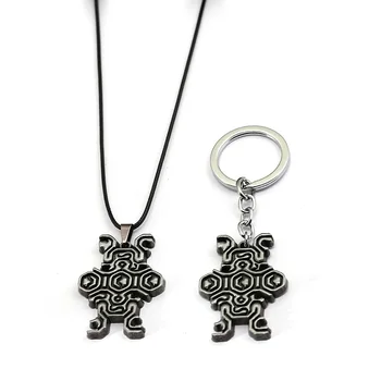 

Shadow of the Colossus Keychains Necklace Men New Game Personality Keyring Women Choker Tag Pendants Accessory