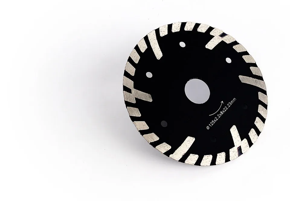 ZL-HB06 Turbo Rim 5 inch Circular Saw Blade For Stone Concrete Cutting