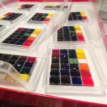 Итальянский Merry синий Колибри акварельные краски ссамозакрывающийся крафт-24-цвет подпакет 24-цветах, цветочный костюм с капюшоном