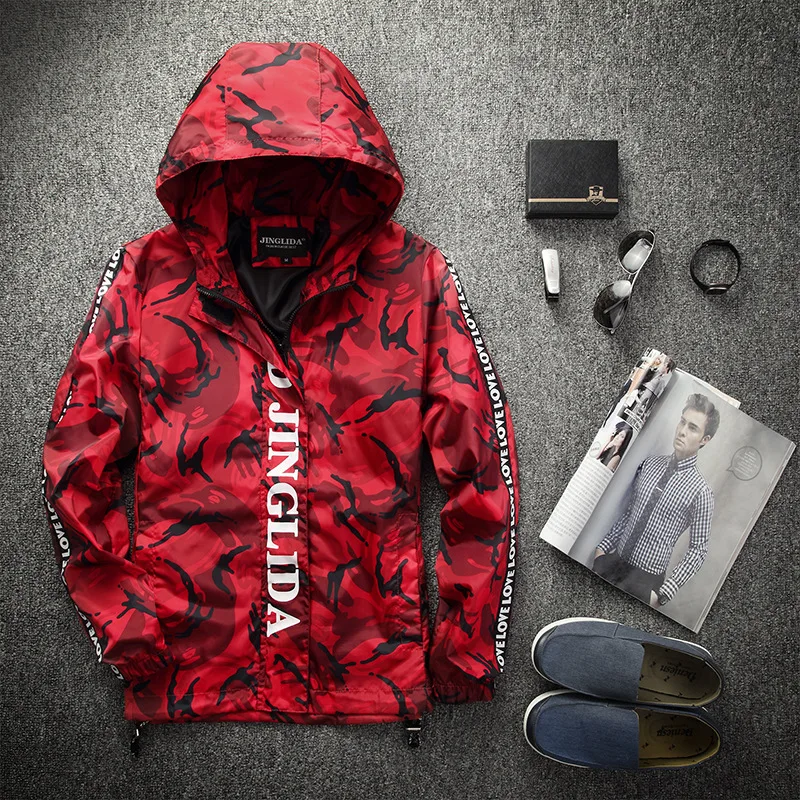 Men's Clothing Spring Winter Men Jackets Casual Zipper Thin Man Camouflage Jackets Camouflage Outdoors Jacket Men Waterproof