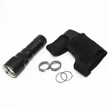 

Durable XM-L2 LED Diving Flashlight 1200LM Hand-free Wrist Dive Flashlight Torch Power by 26650 Battery