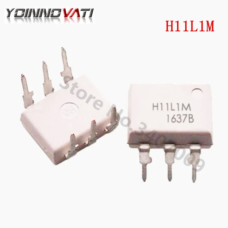 10PCS H11L1M DIP6 H11L1 Logic output optocoupler Optocoupler LC Schmitt ...
