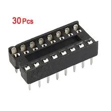 

30Pcs 16 Pin 2.54mm DIP IC Socket Solder Type Adaptors