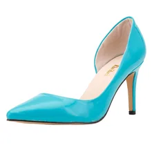 Size 34-42 New 2016 Spring Fashion High Quality Party Shoes Sexy Pointed Toe Women Pumps Ol High Heels Shoes