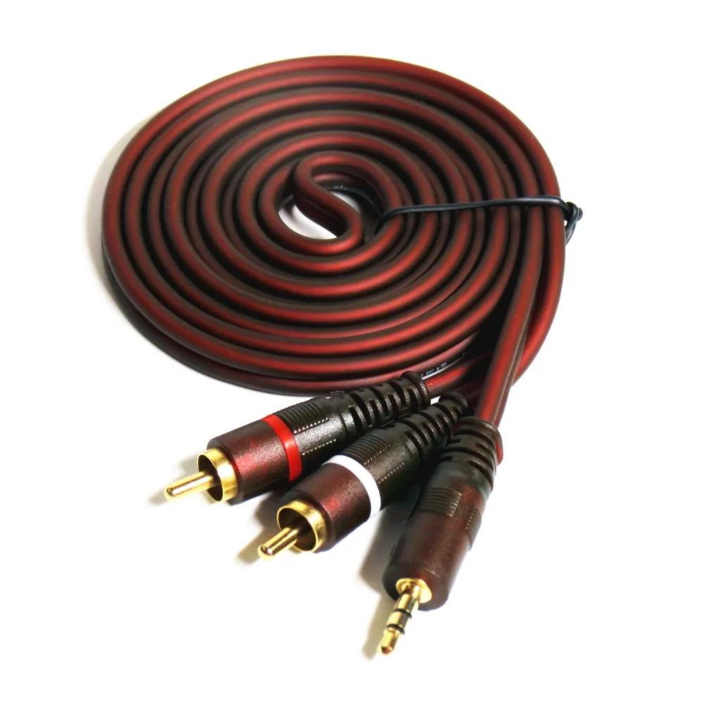 high quality RCA Jack Audio Cables 3.5mm Male to Male 2RCA AUX Cables 1m 1.5m 2m RCA Cable for Edifer Home Theater DVD Headphone high quality RCA Jack Audio Cables 3.5mm Male to Male 2RCA AUX Cables 1m 1.5m 2m RCA Cable for Edifer Home Theater DVD Headphone