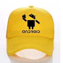 Android летние грузовые шапки для мужчин и детей забавная Бейсболка крутая хипстерская Стильная мужская дышащая шляпа от солнца Кепка с логотипом на заказ