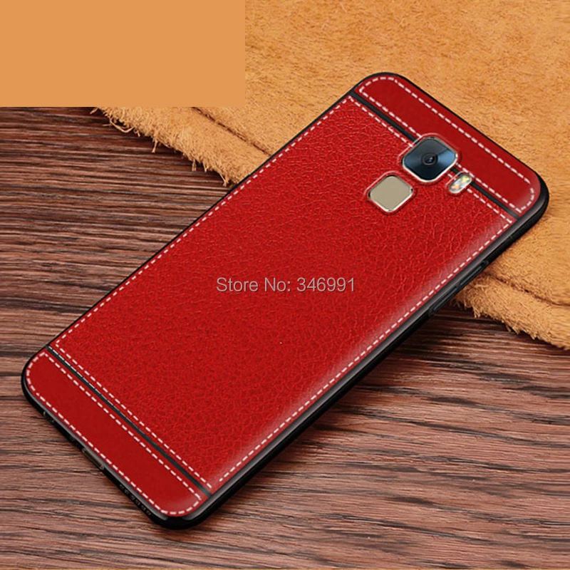 iSecret Case for Huawei honor 7 Case leather PLK-AL10 PLK-L01 5.2 inch Soft Black silicone Funda for Huawei honor 7 Case Cover