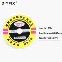 1 шт. 0,03-0,035 мм ЖК-экран разделительная проволока Supefine режущая линия алмазная проволока для iPhone samsung ремонт мобильного телефона ручной инструмент