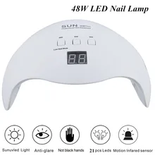 Обновление 48 Вт УФ светодиодный светильник быстрая сушка аппарат для сушки ногтей для отверждения УФ гель-лака 30 s/60 s/99 s таймер Профессиональные инструменты для ногтей