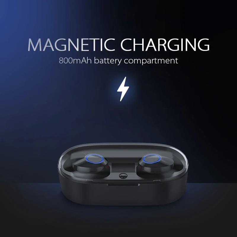 ANBES наушники вкладыши TWS Мини Bluetooth V5.0 стерео Беспроводной Бизнес гарнитура С