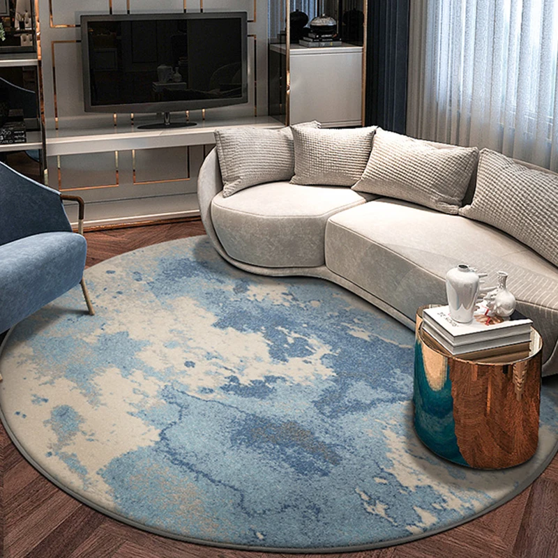 

Nordic Modern Art Round Carpets For Living Room Ins Bedroom Carpet Bedside Rugs Round Floor Coffee Table Mat Chair Cloakroom