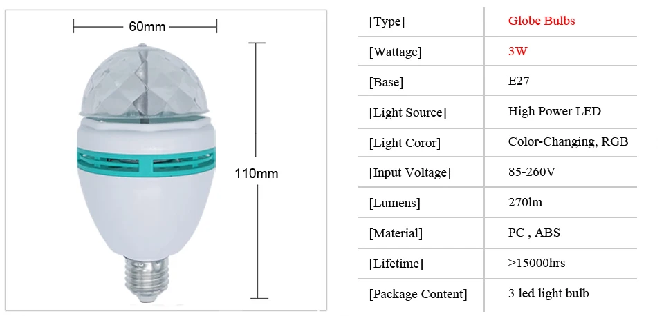 3 Вт Led диско E27 светильник сценический светильник s шар Звуковая активация лазерный проектор Эффект лампа светильник для дома Рождественские вечерние украшения