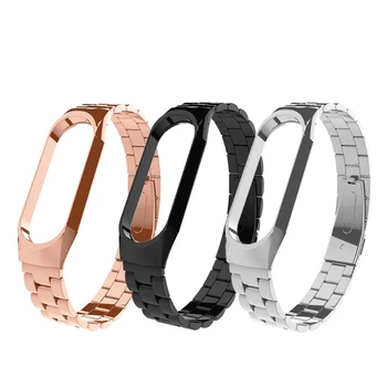 

Stainless Steel Watch Strap Bracelet For Xiaomi Mi Band 3 Replacement Wrist Band