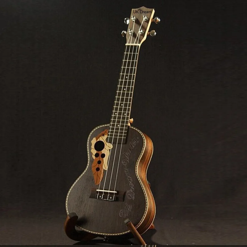 

Free shipping 23 inch Mahogany Soprano Ukulele Guitar mini child Guitarra musical instrument hawaii ukelele holiday music gift