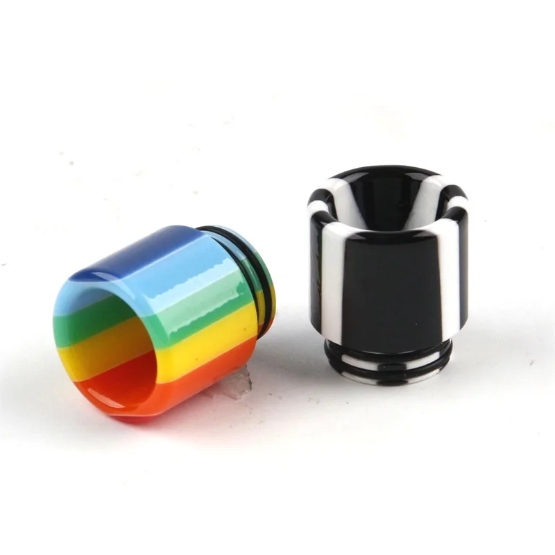 

New 1pc Resin Drip Tip for PRINCE Black with White Colorful