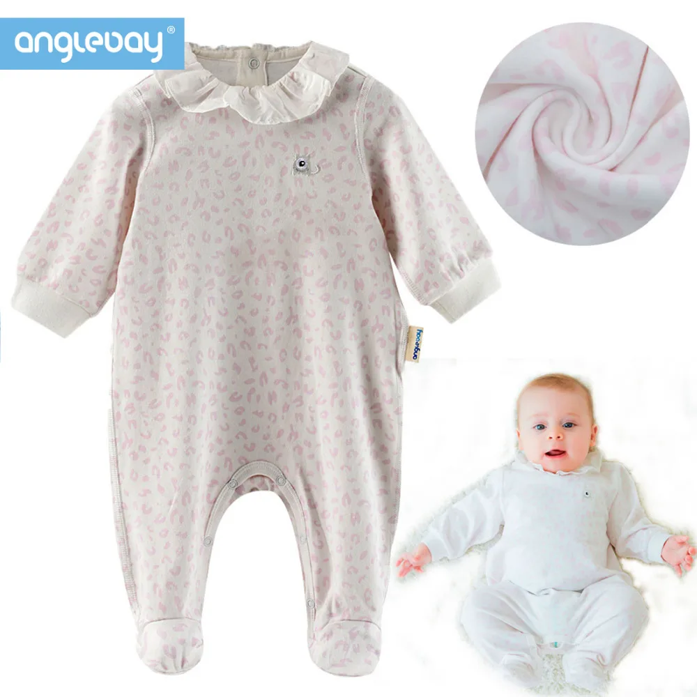 Anglebay 2018 Newborn Baby One Piece Footie Natural Cotton Newborn Baby
