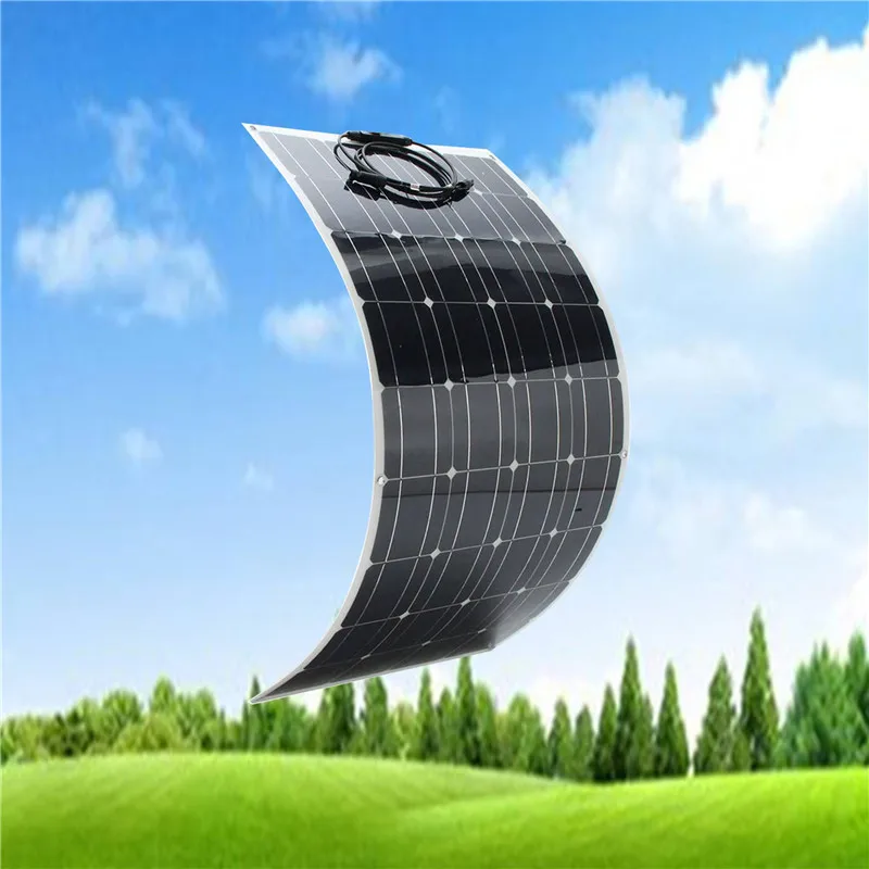 

Semi flexible Solar Panel 100W 12V High Efficiency Class A monocsytalline Solar Cell 100W; Monocrystalline Solar Panel
