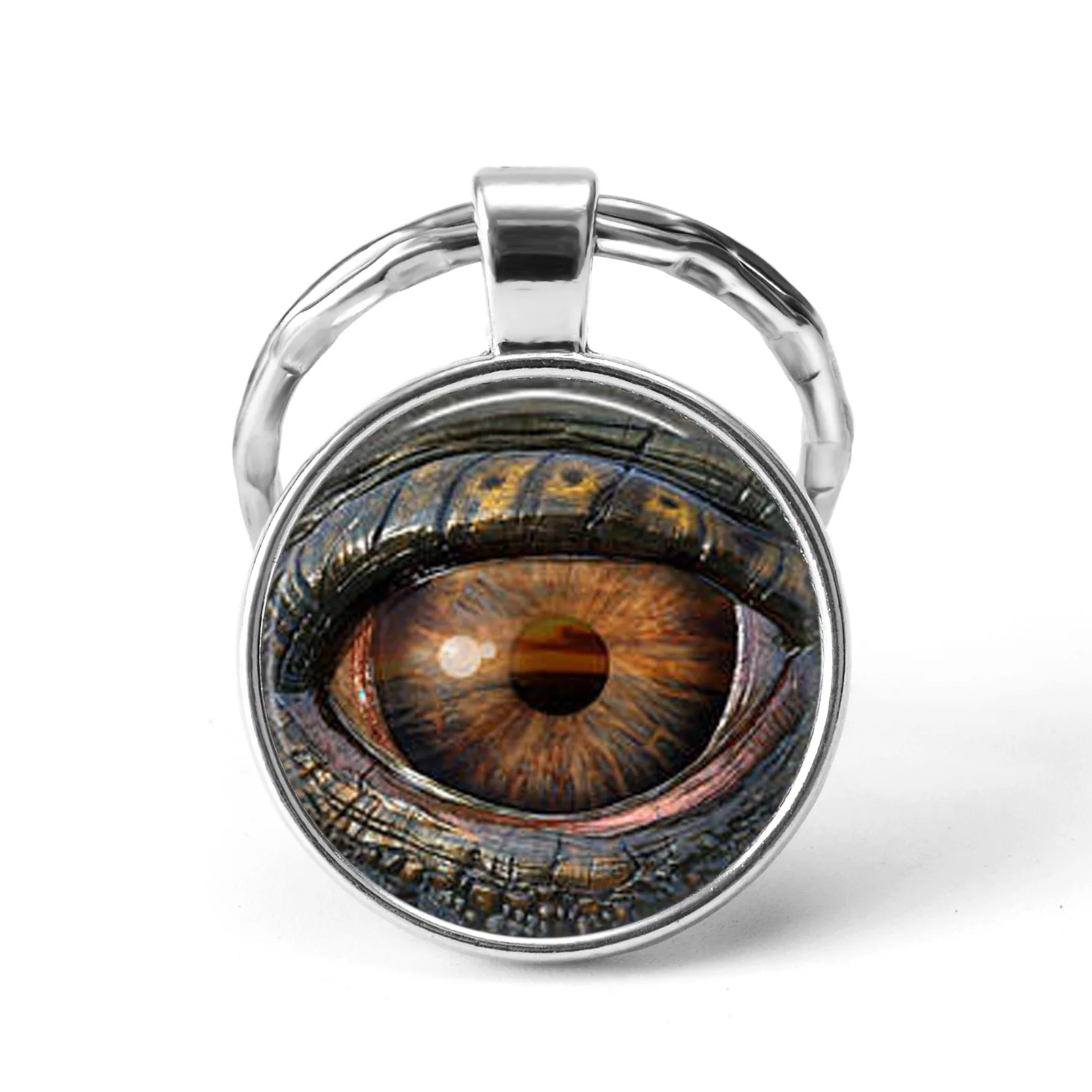 

Unique Interesting Design Dragon Eye Key Chains Steampunk Animal Golden Yellow Eyes Keychain Eagle Eye Key Ring Jewelry