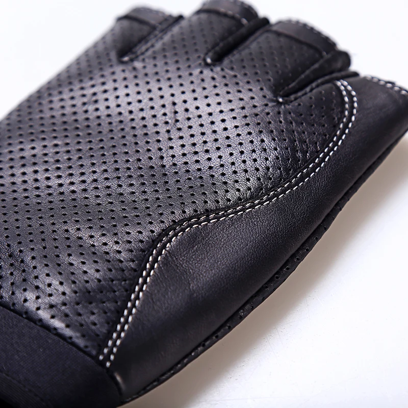 Весенние мужские кожаные перчатки для вождения черные противоскользящие митенки из овчины тактические перчатки для занятий фитнесом перчатки для танцев AGB648