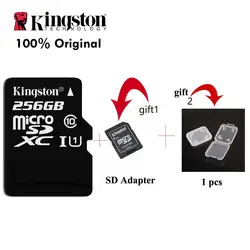 Kingston 100% оригинал Micro SD карта класс 10 256 Гб карта памяти C10 мини SD карта SDHC SDXC TF карта для смартфона дропшиппинг