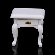 Online Get Doll Furniture For 12 Inch Dolls Aliexpress New 1 12 Scale Wooden Dollhouse Bedside Cabinet Miniature For Dolls House Bedroom Furniture Accs Decoration