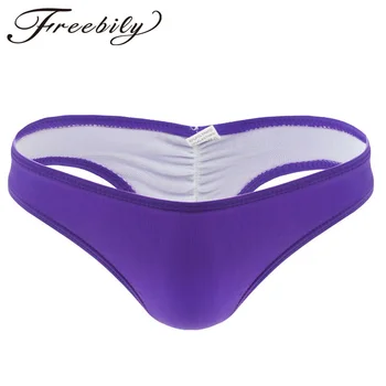 

5 Colors Women's Sexy Low-Rise Briefs Panties Underwear with Ruched Back Womens Breathable Comfortable Briefs Underwear Swimwear