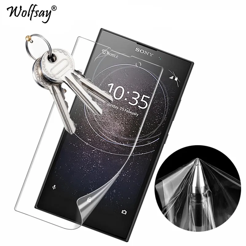 Мягкий край ТПУ пленка для Sony Xperia L2 Защита экрана мягкого закаленного стекла