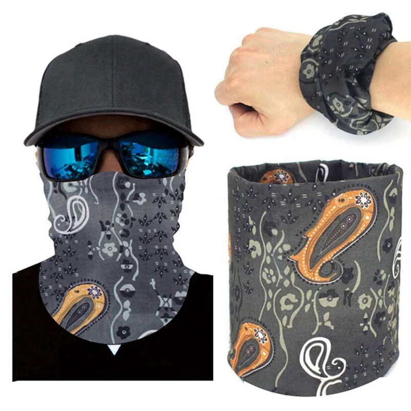 

Outdoor Bicycle Bandana Balaclava Motorcycle Scarf Seamless Magic Cycling Multi Use Face mask Headband Neck Gaiter Male buffe